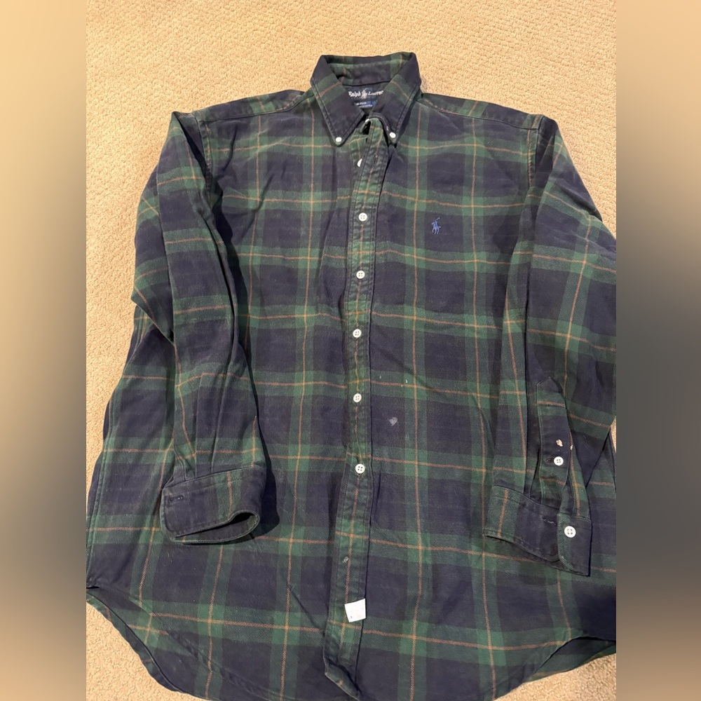 Polo Ralph Lauren Long Sleeve button down size large HEAVY